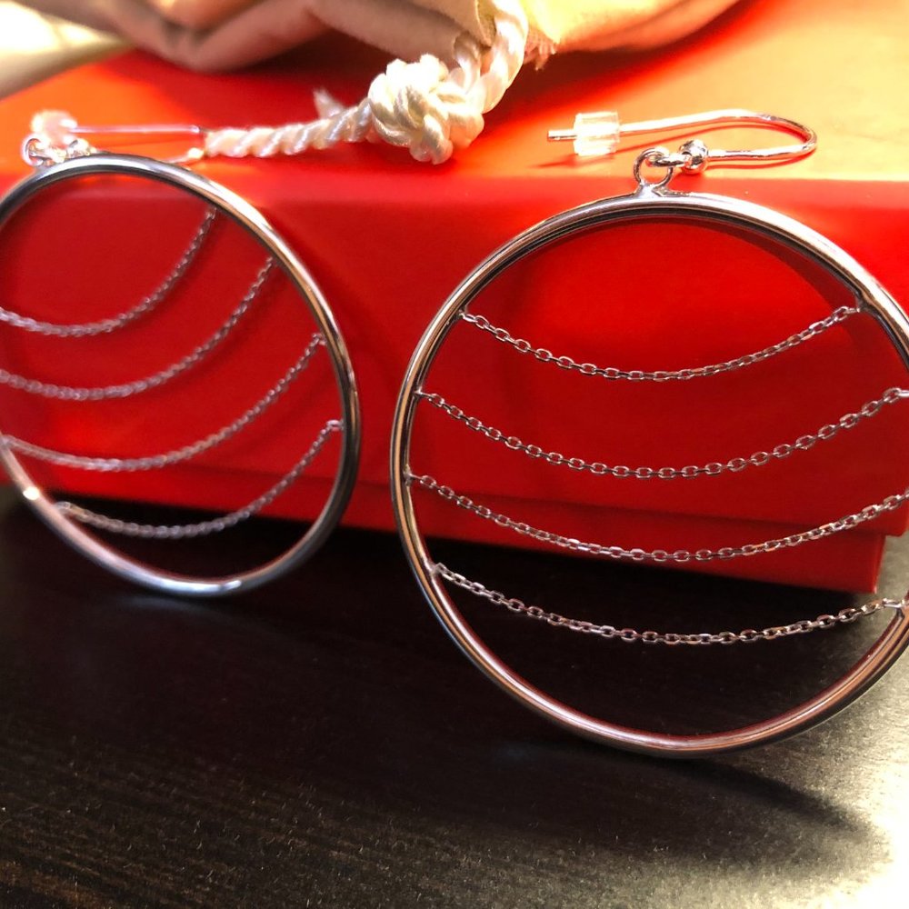 Silver Hoop Earrings